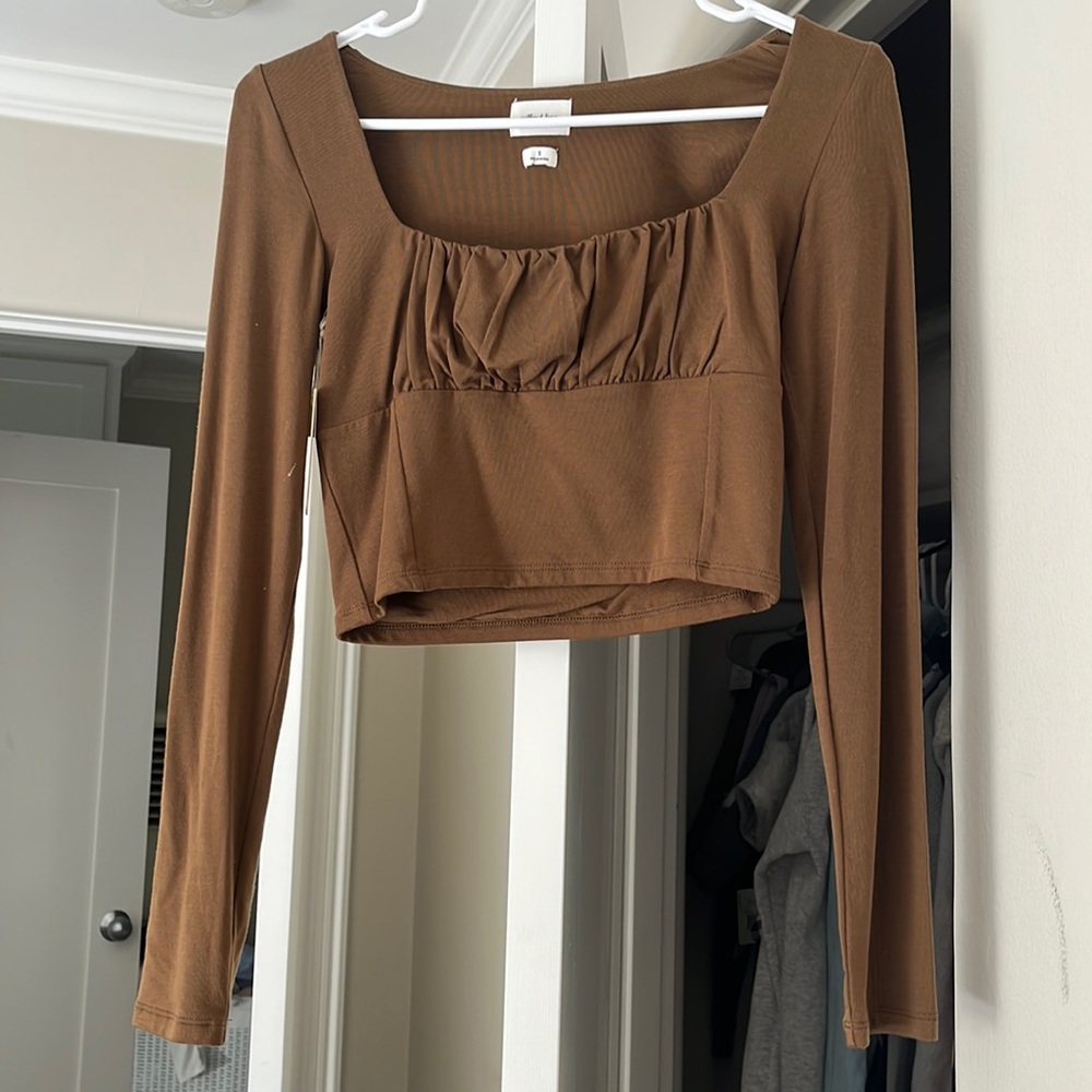 Aritzia Brown Top NWT Sz S